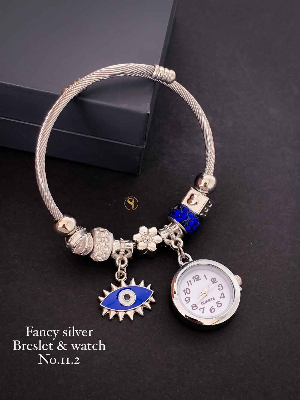 Fancy Party Wear Silver Bracelets And Watch Wholesale Shop In Surat
